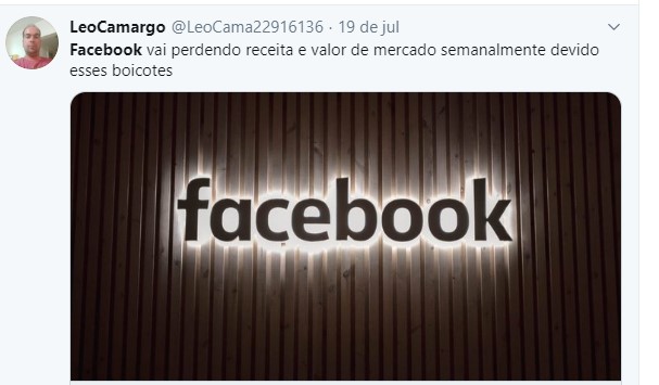  boicote das marcas ao Facebook